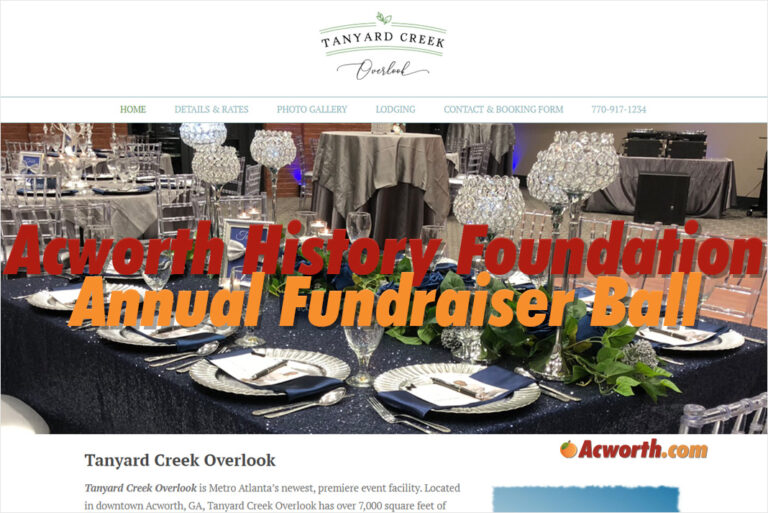 Save Acworth History Foundation’s Annual Fundraiser Ball